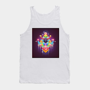 Badge With Abstract Background Tank Top